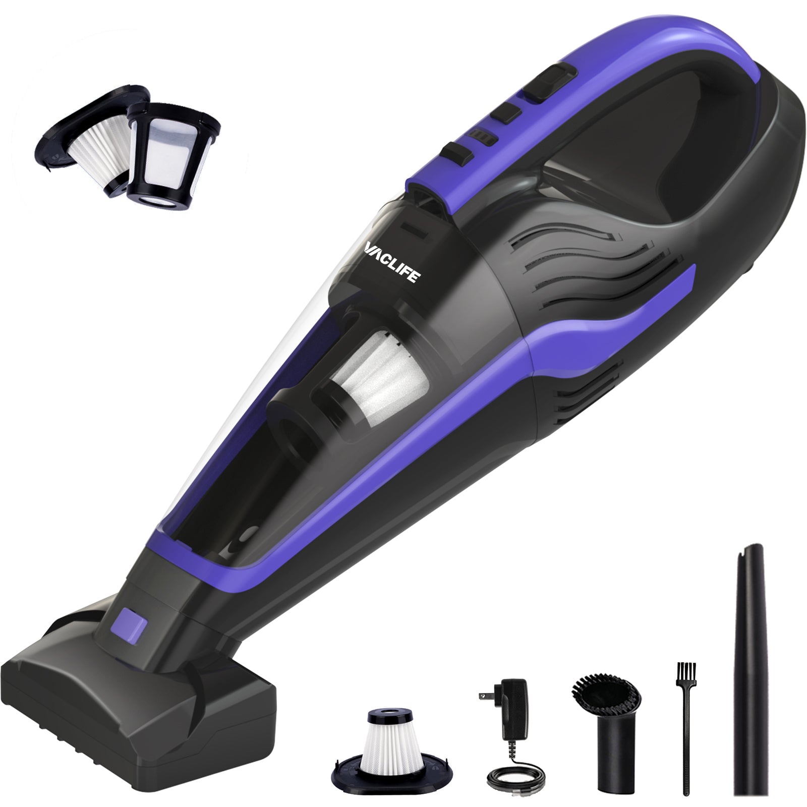 U12 Vesla Cordless Vacuum Cleaner, 450W 30Kpa Powerful Stick Vacuum with  Car Dashboard Like Screen, Tangle-Free Brush for Pet Hair, Tools for Hard